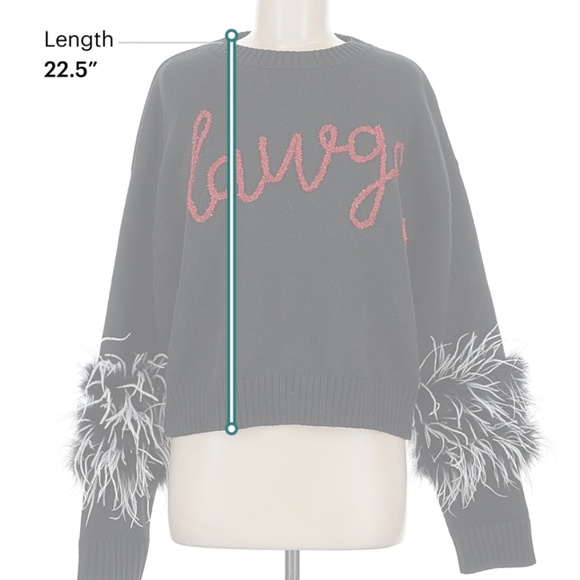 Queen of Sparkles Georgia Bulldogs DAWGS Black Sweater w/ Feathers Womens Medium - Picture 2 of 10